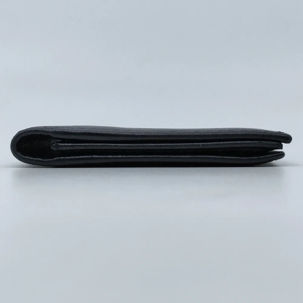 Chanel Card Case Black Leather